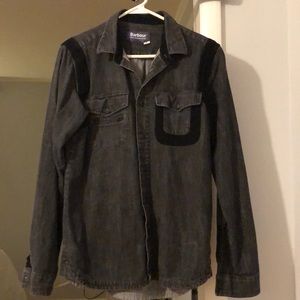 Men’s Black Denim Barbour Shirt